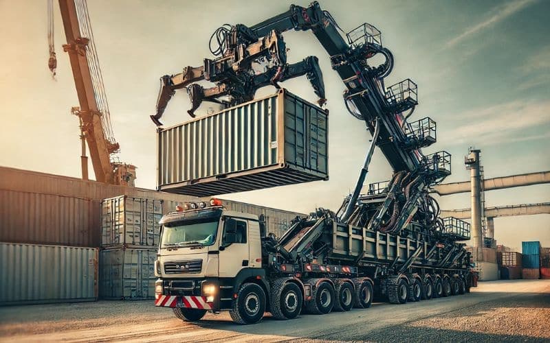 foto scarrabile trasportato da un camion
