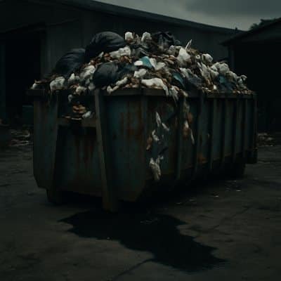 immagine di rifiuti non correttamente gestiti