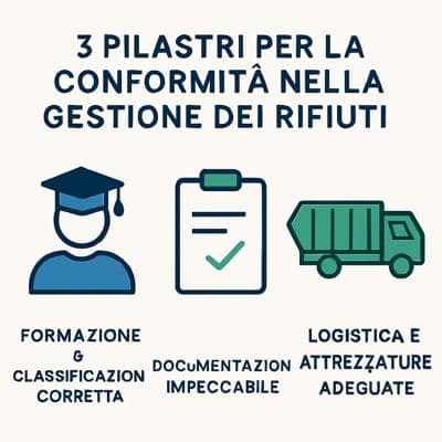infografica per evitare multe per rifiuti smaltiti in modo errato